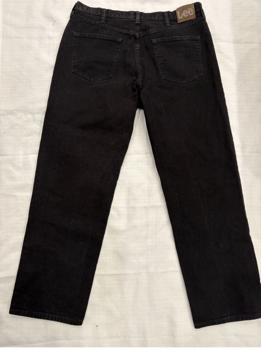 Lee Men's Straight-Leg Black Jeans